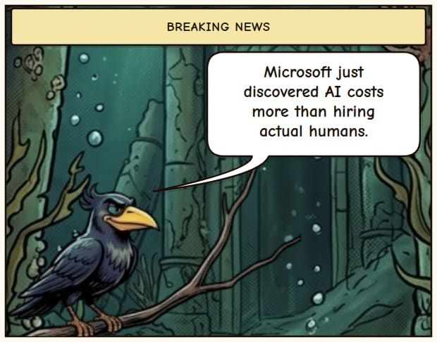 Microsoft data suggests using AI is more expensive than hiring people
