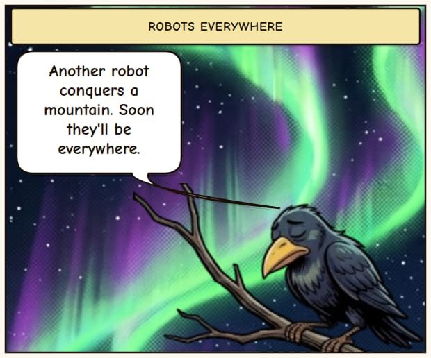 Robot's High-Altitude Hike