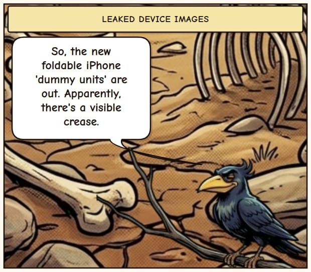 Foldable iPhone's Crease