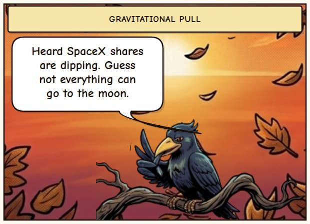 SpaceX Shares Drop
