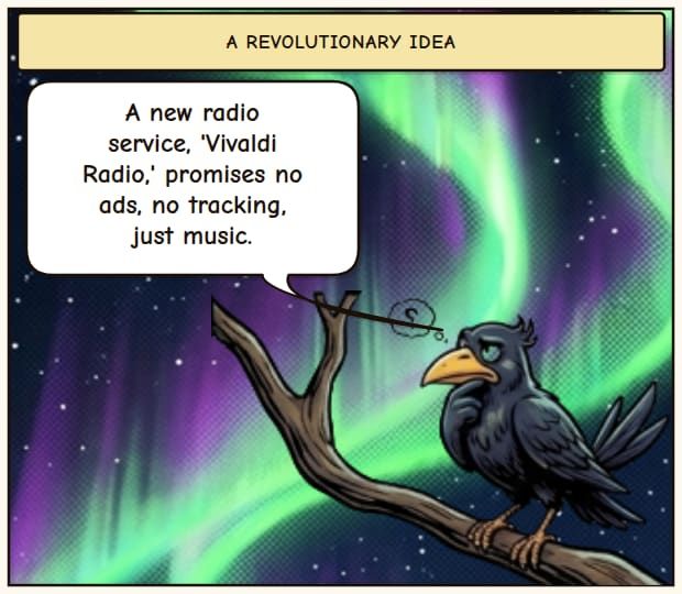 Vivaldi Radio: No Tracking