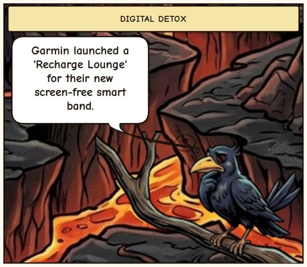 Garmin's 'Recharge Lounge'