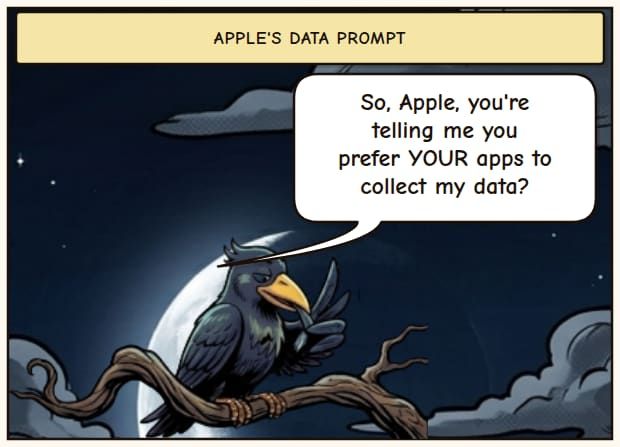 Apple's Data Prompt Play