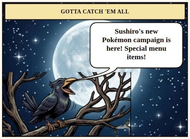 Sushiro's Pokémon Menu