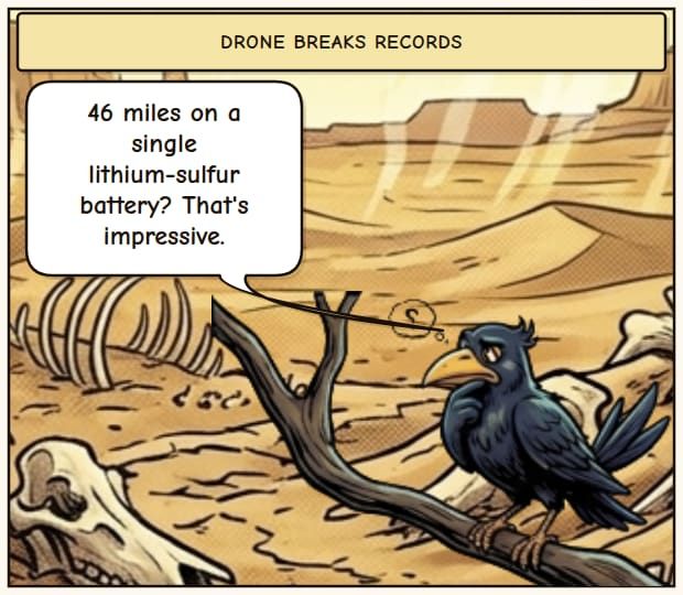Drone's Record Flight