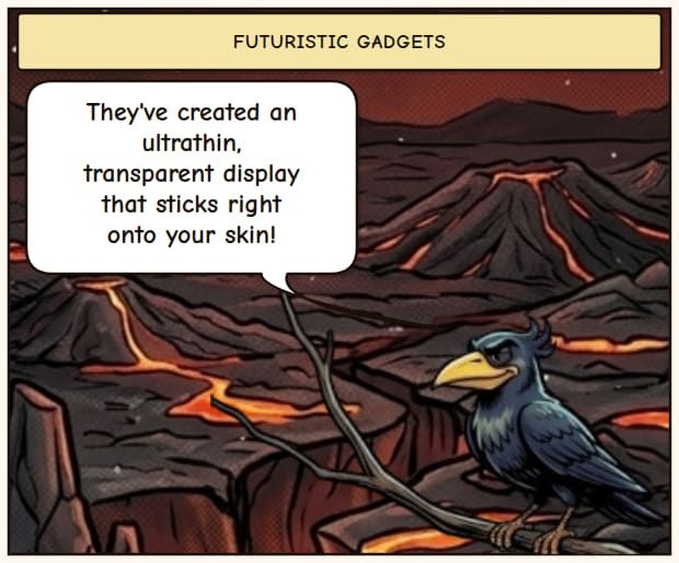 Transparent Skin Displays